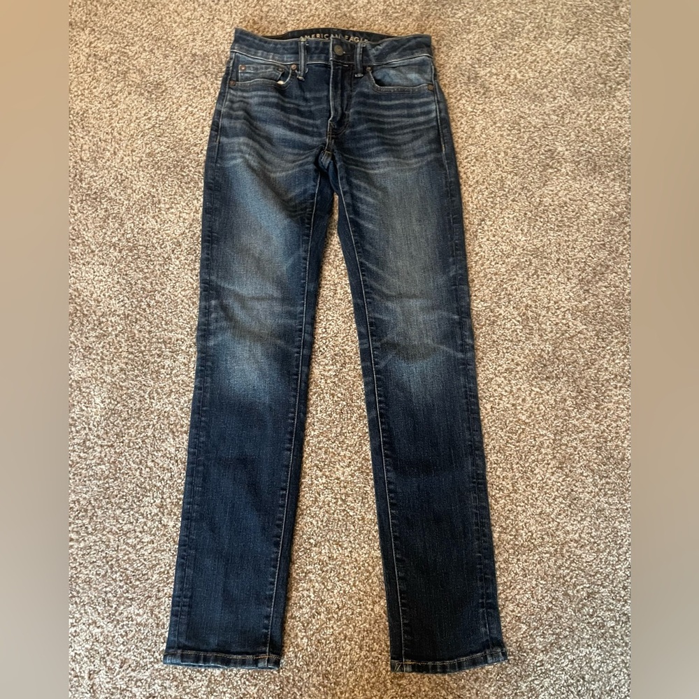 American Eagle Men’s Slim‎ Straight Jeans 28x32 Dark Wash